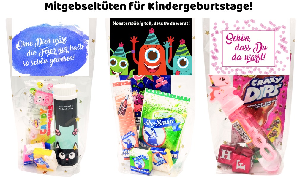 Mitgebsel zum Kindergeburtstag Mitgebsel zum Kindergeburtstag