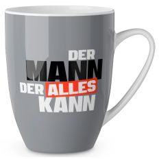 Becher Porzellan DER MANN DER ALLES KANN