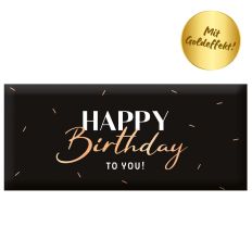 Schokolade 30g HAPPY BIRTHDAY TO YOU! - NEW! schwarz-gold