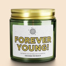 Duftkerze zum Geburtstag FOREVER YOUNG!