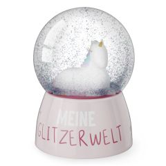 Glitzerkugel EINHORN - MEINE GLITZERWELT