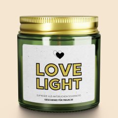 Duftkerze mit Spruch LOVE LIGHT