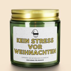 Duftkerze KEIN STRESS VOR WEIHNACHTEN