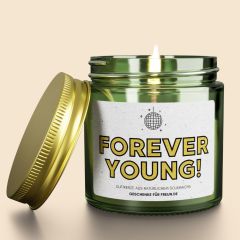 Duftkerze zum Geburtstag FOREVER YOUNG!