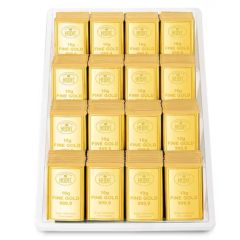 Edel-Vollmilch Schokolade Goldbarren 10g FINE GOLD 999,9