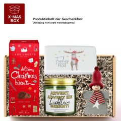 Geschenkbox X-Mas FROHE WEIHNACHTEN - Schneekugel # 5