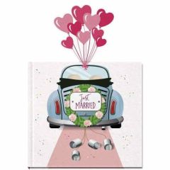 Geschenkbuch JUST MARRIED - Motiv Auto