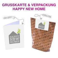 Geschenktüte HAPPY NEW HOME - zum selber Befüllen