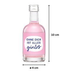 Mini-Gin Berry-Edition 50ml OHNE DICH IST ALLES GINLOS