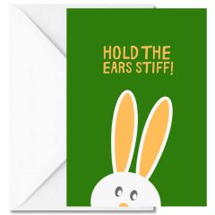 Geschenktüte + Grußkarte HOLD THE EARS STIFF!