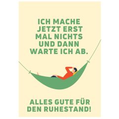 Geschenktüte ALLES GUTE FÜR DEN RUHESTAND! - zum Befüllen