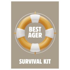 Geschenktüte BEST AGER SURVIVAL KIT - zum Befüllen