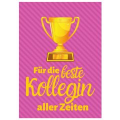 Geschenktüte BESTE KOLLEGIN ALLER ZEITEN - zum Befüllen