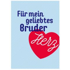 Geschenktüte BRUDERHERZ zum BEFÜLLEN