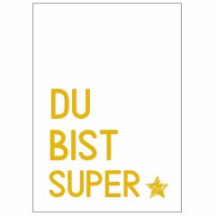 Geschenktüte DU BIST SUPER - zum selber Befüllen