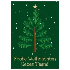 Geschenktüte X-MAS ICON - FROHE WEIHNACHTEN LIEBES TEAM! - zum Befüllen