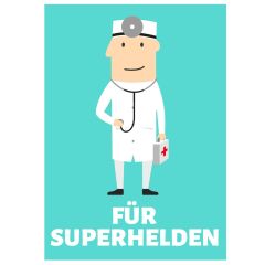 Geschenktüte FÜR SUPERHELDEN ARZT - zum Befüllen