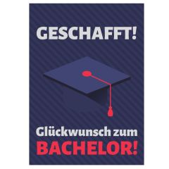 Geschenktüte GLÜCKWUNSCH ZUM BACHELOR! - zum Befüllen