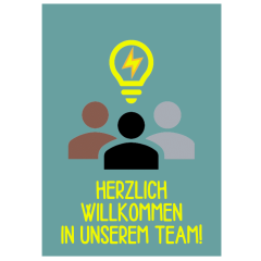 Geschenktüte HERZLICH WILLKOMMEN IN UNSEREM TEAM! - zum Befüllen