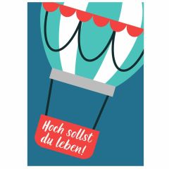 Geschenktüte HOCH SOLLST DU LEBEN! - zum Befüllen