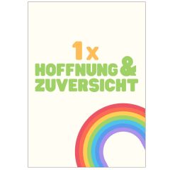 Geschenktüte 1 x HOFFNUNG UND ZUVERSICHT - zum Befüllen