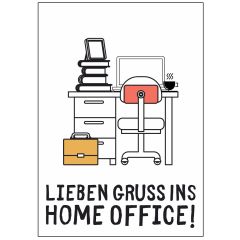 Geschenktüte LIEBEN GRUSS INS HOME OFFICE! - zum Befüllen