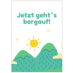 Geschenktüte JETZT GEHT`S BERGAUF! - zum Befüllen