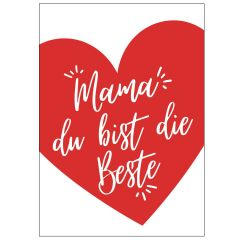 Geschenktüte MAMA DU BIST DIE BESTE! - zum Befüllen