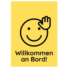 Geschenktüte WILLKOMMEN AN BORD! - zum Befüllen