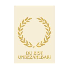 Minicard XS - DU BIST UNBEZAHLBAR!