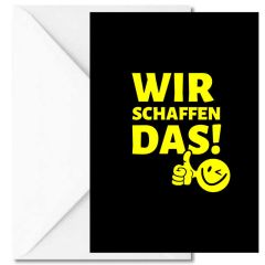 Geschenktüte + Grußkarte WIR SCHAFFEN DAS!