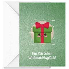 Geschenktüte + Grußkarte WEIHNACHTSGLÜCK!