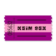 Wertmarke KEIN SEX