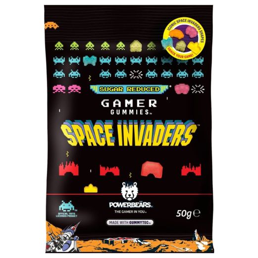 Fruchtgummis 50g SPACE INVADERS GAMER GUMMIES - zuckerreduziert