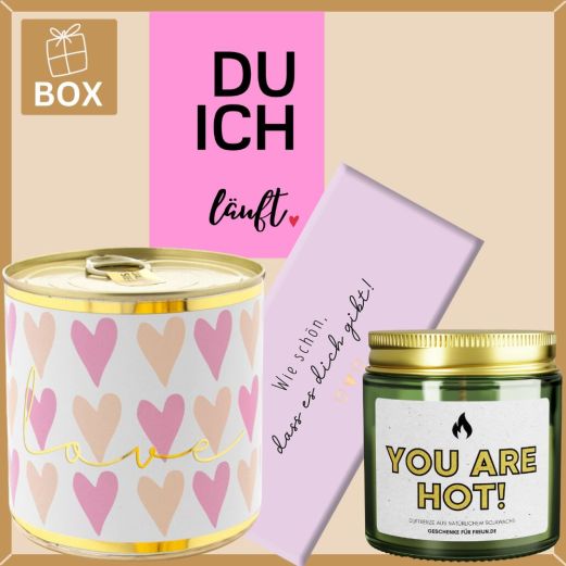 Geschenkbox DU ICH LÄUFT - rosa # 1