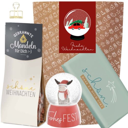 Geschenktüte FROHE WEIHNACHTEN - Schneekugel # 7