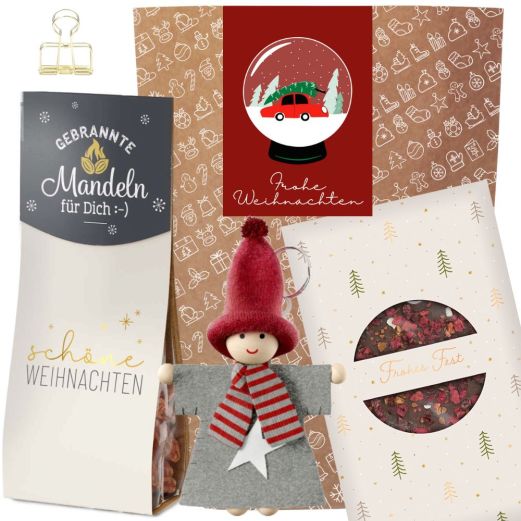 Geschenktüte FROHE WEIHNACHTEN - Schneekugel # 8