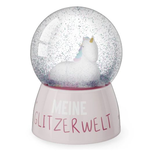 Glitzerkugel EINHORN - MEINE GLITZERWELT