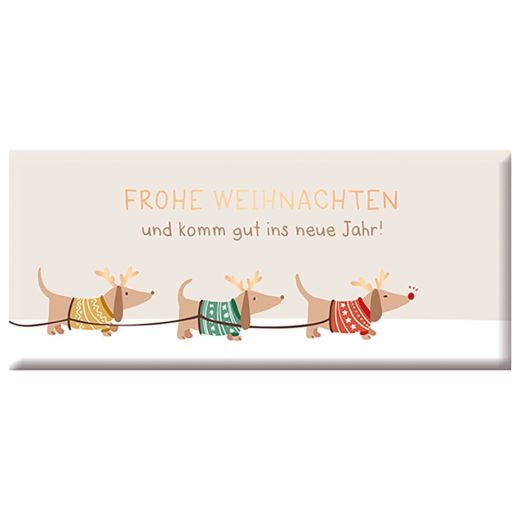 Schokolade 30g FROHE WEIHNACHTEN - Hunde