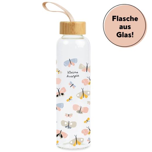 Glas-Trinkflasche KLEINE AUSZEIT