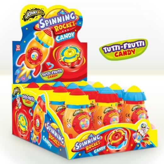 Tutti-Frutti Candy SPINNING ROCKET CANDY